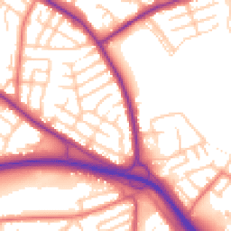 Daytime road noise heatmap for M27 4JY
