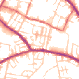 Daytime road noise heatmap for M27 4UH