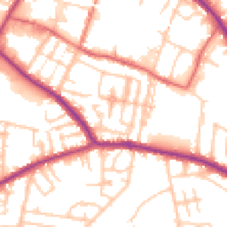 Daytime road noise heatmap for M27 4UT