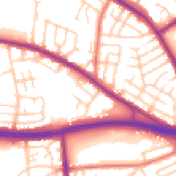 Daytime road noise heatmap for M27 5ER