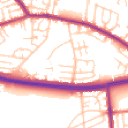 Daytime road noise heatmap for M27 5LG