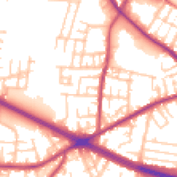 Daytime road noise heatmap for M27 5ZP