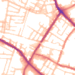 Daytime road noise heatmap for M27 6EA