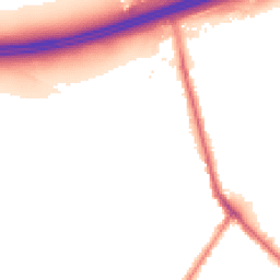 Night-time road noise heatmap for M27 6HJ