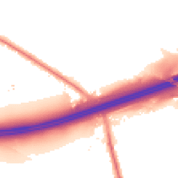 Night-time road noise heatmap for M27 6PW