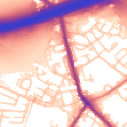 Daytime road noise heatmap for M27 6QB