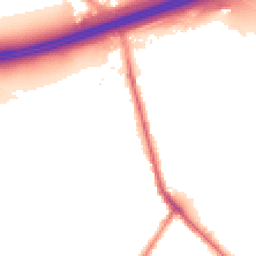 Night-time road noise heatmap for M27 6QB