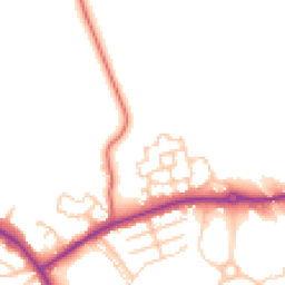 Daytime road noise heatmap for M27 8AZ