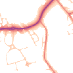 Daytime road noise heatmap for M27 8BS