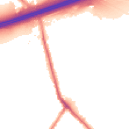 Night-time road noise heatmap for M27 8FS