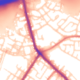 Daytime road noise heatmap for M27 8HN