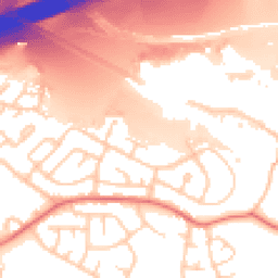 Daytime road noise heatmap for M27 8JE