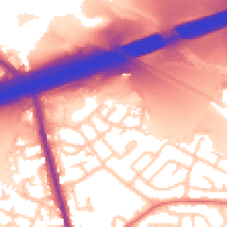 Daytime road noise heatmap for M27 8LB