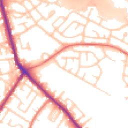 Daytime road noise heatmap for M27 8QG