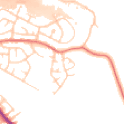 Daytime road noise heatmap for M27 8RR