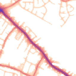 Daytime road noise heatmap for M27 8TA