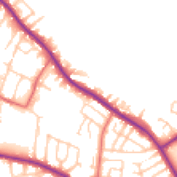 Daytime road noise heatmap for M27 8TJ
