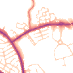 Daytime road noise heatmap for M27 8TX