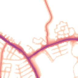 Daytime road noise heatmap for M27 8WE