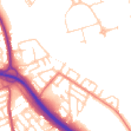 Daytime road noise heatmap for M27 8XU