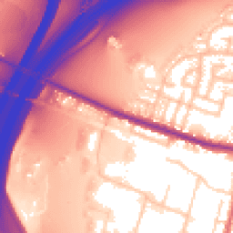 Daytime road noise heatmap for M27 9BA