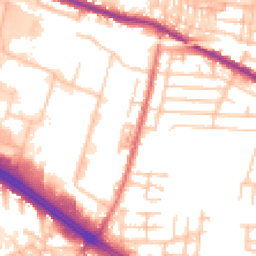 Daytime road noise heatmap for M27 9PA