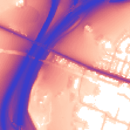 Daytime road noise heatmap for M27 9QB