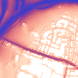 Daytime road noise heatmap for M27 9QP