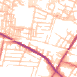 Daytime road noise heatmap for M27 9TJ