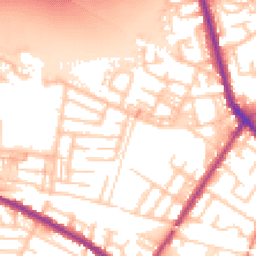 Daytime road noise heatmap for M27 9TT