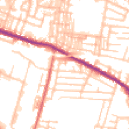 Daytime road noise heatmap for M27 9UH
