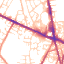 Daytime road noise heatmap for M28 0AA