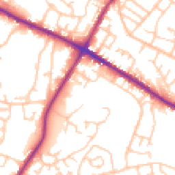Daytime road noise heatmap for M28 0AW