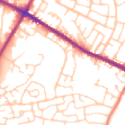 Daytime road noise heatmap for M28 0BB