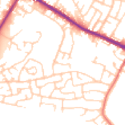 Daytime road noise heatmap for M28 0BJ