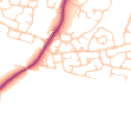 Daytime road noise heatmap for M28 0HE