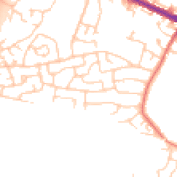 Daytime road noise heatmap for M28 0HT