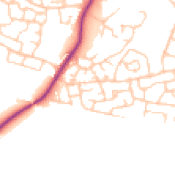 Daytime road noise heatmap for M28 0JP