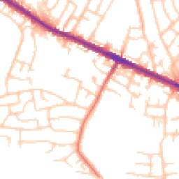 Daytime road noise heatmap for M28 0RX
