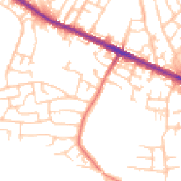 Daytime road noise heatmap for M28 0RY