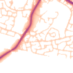 Daytime road noise heatmap for M28 0YD