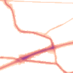Night-time road noise heatmap for M28 1DQ