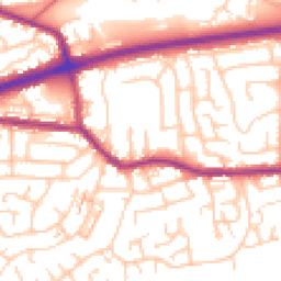 Daytime road noise heatmap for M28 1LU