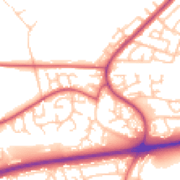 Daytime road noise heatmap for M28 1NY