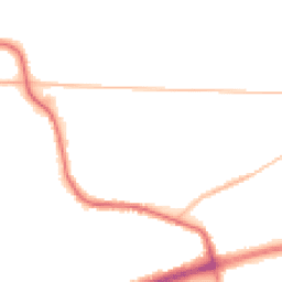 Night-time road noise heatmap for M28 1PG