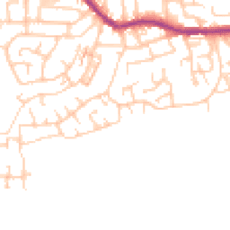 Daytime road noise heatmap for M28 1UP