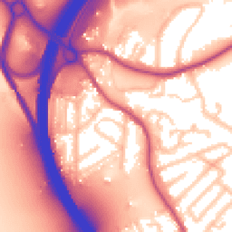 Daytime road noise heatmap for M28 2SD