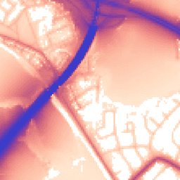 Daytime road noise heatmap for M28 2TX