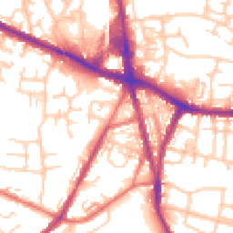 Daytime road noise heatmap for M28 3JA