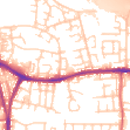 Daytime road noise heatmap for M28 3NU